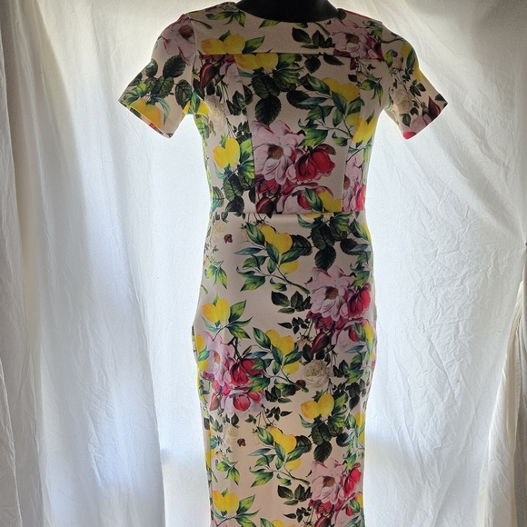 Beautiful Lemon Rose Dress - Picture 5 of 12
